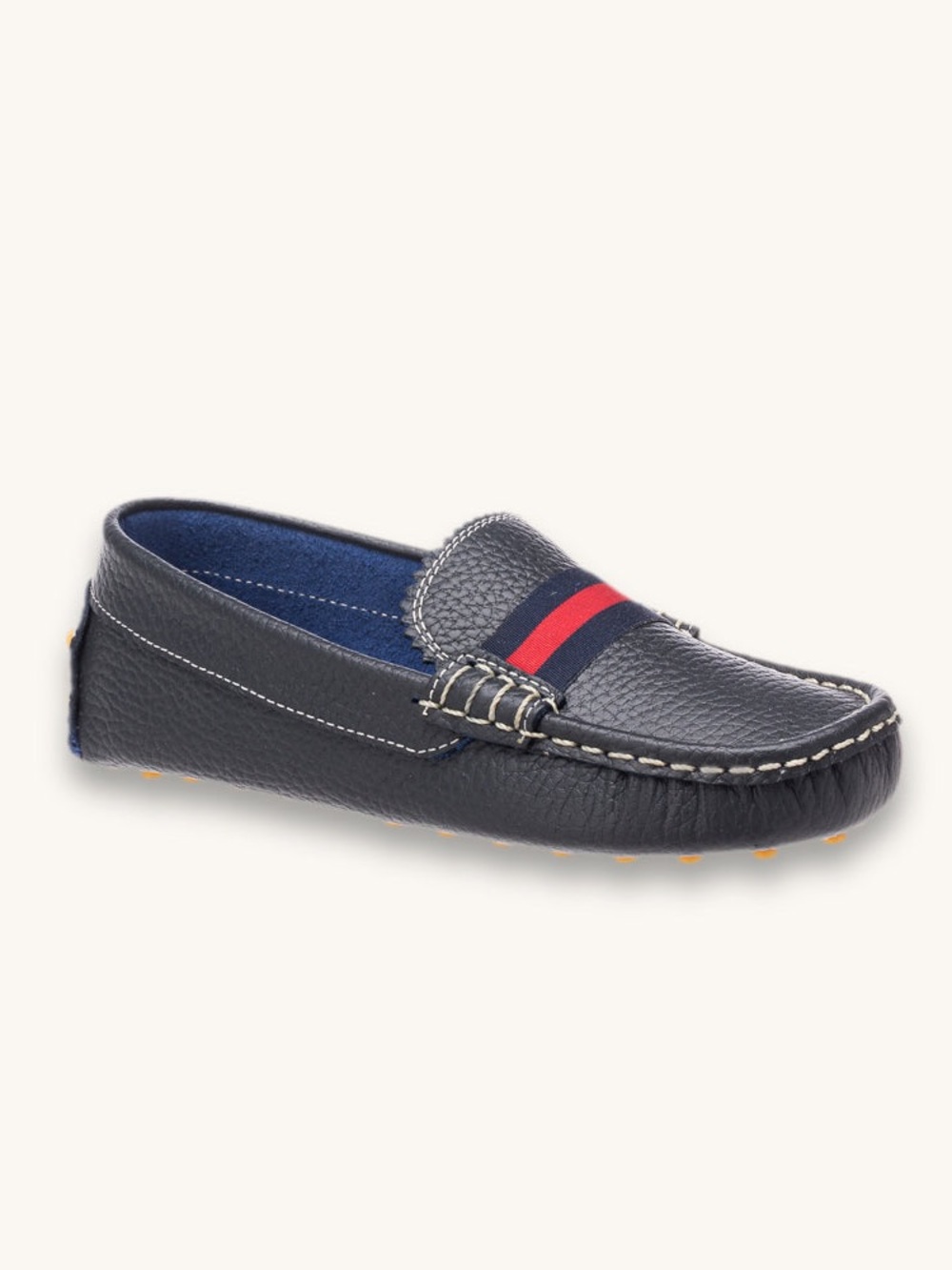 Elephantito Boys Club Loafers Navy Blue Leather Size 10